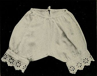 pantaloons with lace trim