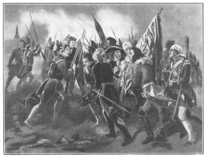 The death of General Wolfe on the Plains of Abraham.

From the painting by Alonzo Chappel