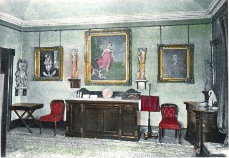 ROOM AT BRANTWOOD

SHOWING PICTURES OF THE BOY RUSKIN AND HIS PARENTS

FROM A PHOTOGRAPH