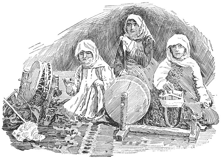 Armenian Peasant Women Weaving Turkish Carpets.