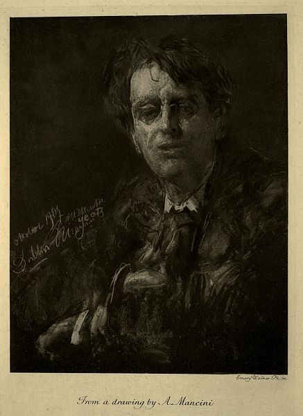 Portrait of Yeats: Emery Walker Ph. sc. From a drawing by A. Mancini
