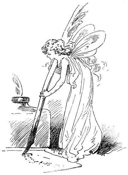 Fairy using pen