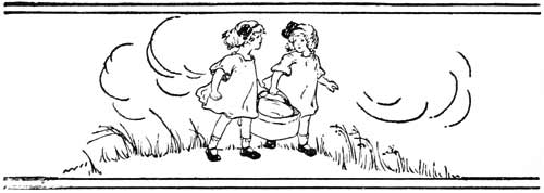 girls carrying basket