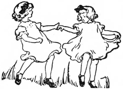 copyright page: girls dancing