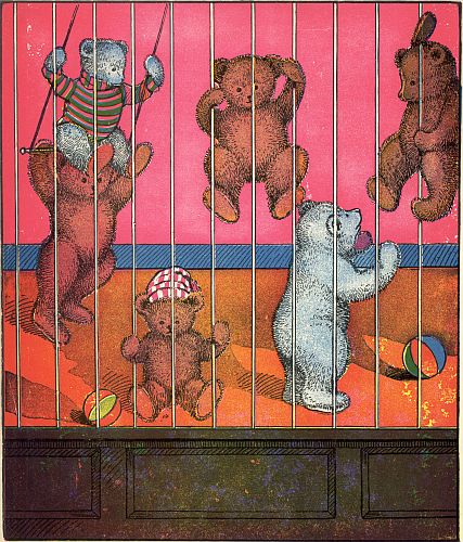 Bears in cage