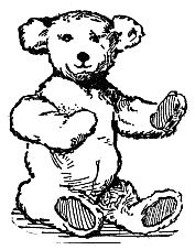 a bear sitting