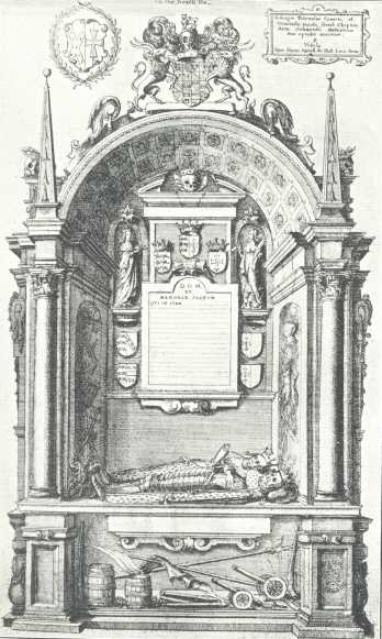 The Carew Monument as Represented in Dugdale’s
“History of the Antiquities of Warwickshire” (1656)