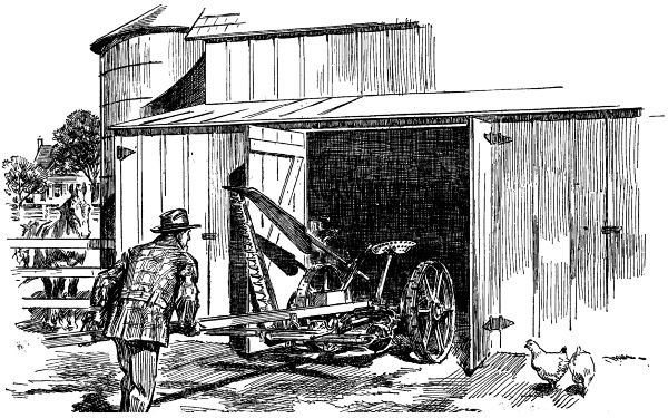 implement shed in use