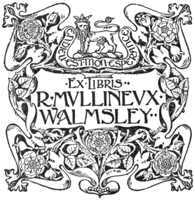 Book-plate of R. Mullineux Walmsley