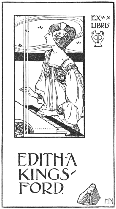 Book-plate of Edith A. Kingsford