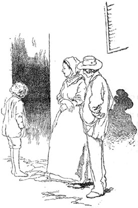 little boy with two adults