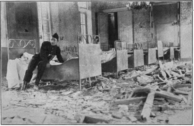 [Image unavailable: A MALINES RED-CROSS WARD WHICH WAS SHELLED BY THE
GERMANS.

Photo, Sport and General.

Face p. 109.