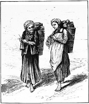 two women with packs
