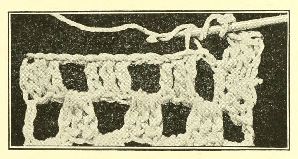 photograph of what looks like fillet crochet