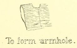 To form armhole.