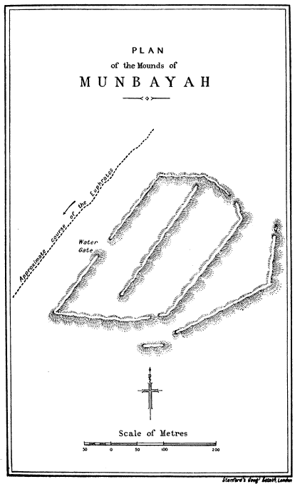 PLAN of the Mounds of MUNBAYAH

Stanford’s Geogl Estabt, London

FIG. 25.