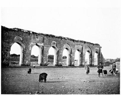 Fig. 38.—RAḲḲAH, ARCADE OF MOSQUE, FROM NORTH.