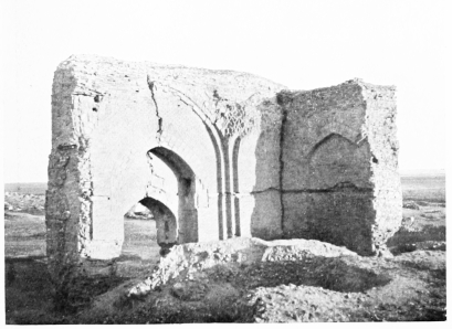 Fig. 44.—RAḲḲAH, INTERIOR OF BAGHDÂD GATE.