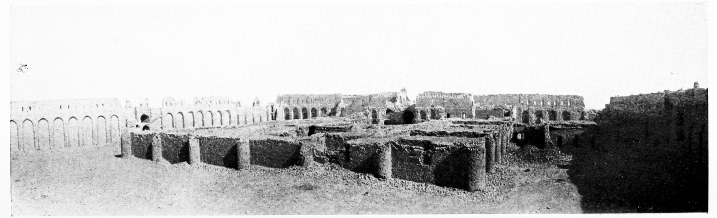 Fig. 78.—UKHEIḌIR, INTERIOR FROM SOUTH-EAST.