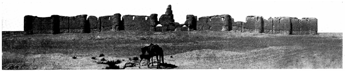 Fig. 120.—SÂMARRÂ, RUINED MOSQUE FROM SOUTH.