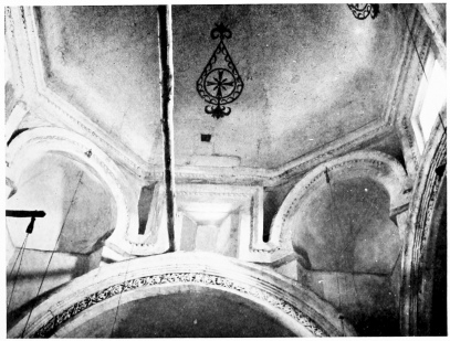 Fig. 203.—KHÂKH, CHURCH OF THE VIRGIN, DOME ON SQUINCH
ARCHES.