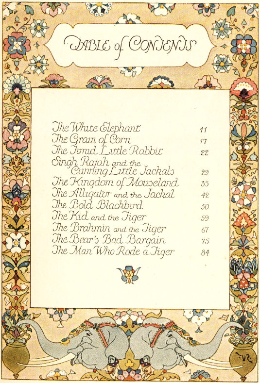 Illuminated Table of Contents
