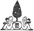 Boni and Liveright's mark: two figures seated either side of a tree in a pot with BL on it