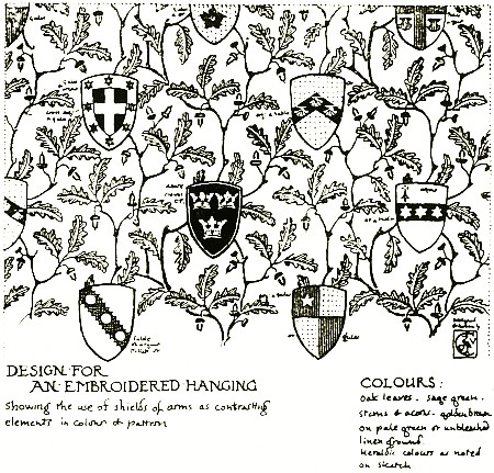 DESIGN FOR AN EMBROIDERED HANGING