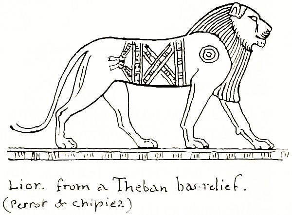 Lion from a Theban bas-relief.