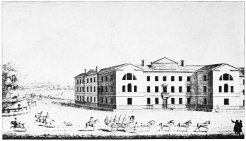 Image unavailable: ST. GEORGE’S HOSPITAL, AND THE ROAD TO PIMLICO, 1780.
