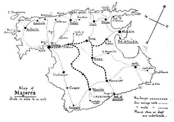 Map of Majorca