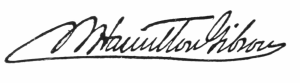 [Image of his signature is unavailable.]
