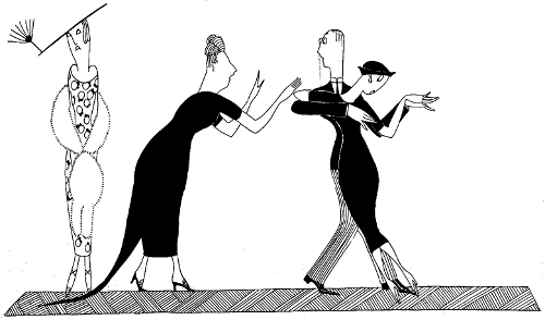 Algy as a dancing instructor