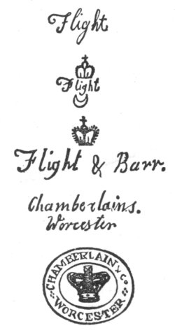Flight and Barr Marks. Chamberlain Marks.