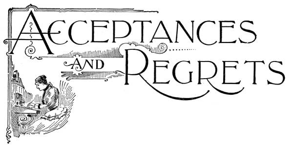 Acceptances and Regrets