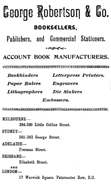 George Robertson Booksellers