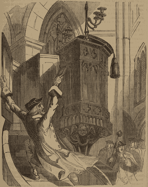 Todd Sets Fire To His House, Then Hides Himself In St. Dunstan's Pulpit.