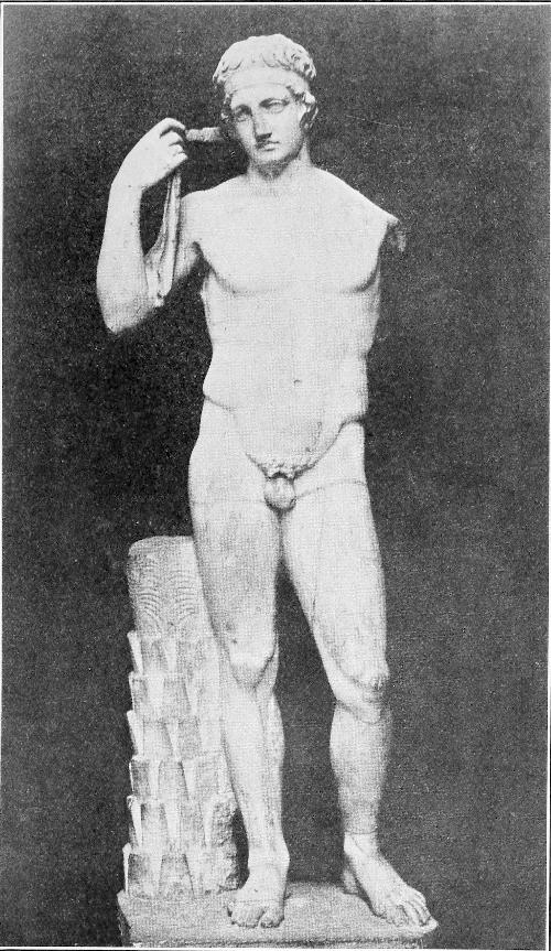 Statue known as the Farnese Diadoumenos.