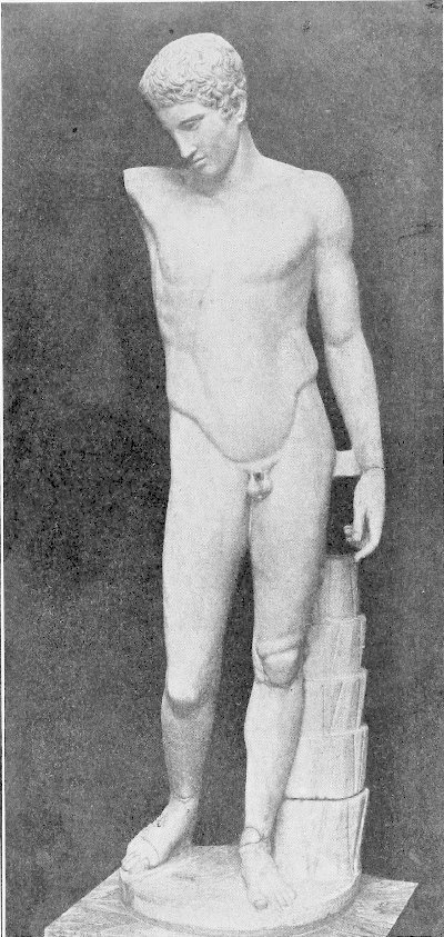 Statue known as the Westmacott Athlete.