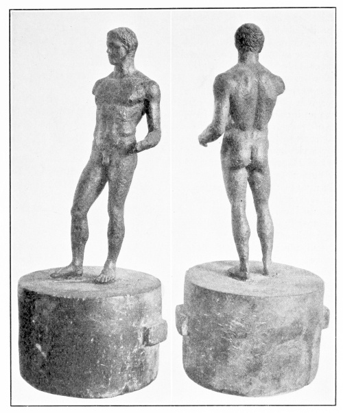 Bronze Statuette of Hermes-Diskobolos