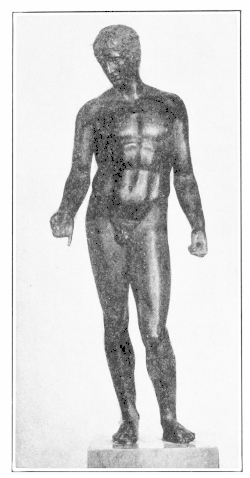 Bronze Statuette of an
Athlete.