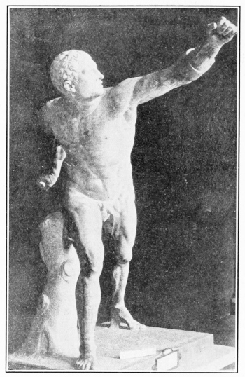 Statue of the so-called Borghese Warrior.