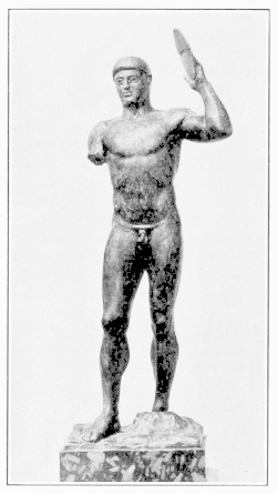 Bronze Statuette of a Diskobolos.