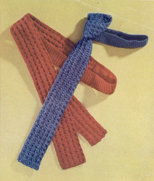 Crocheted Necktie