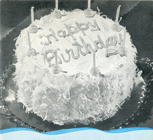 “Happy Birthday” Coconut Cake