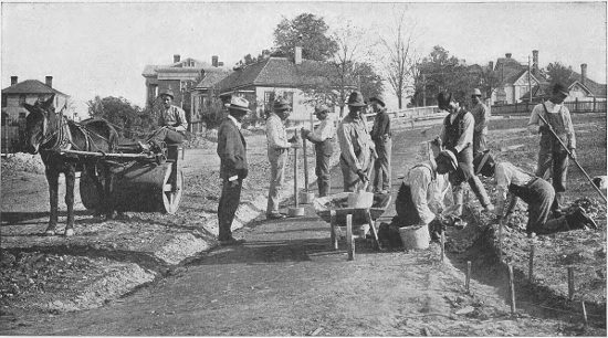 ROAD-BUILDING BY TUSKEGEE STUDENTS