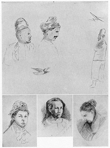 A Group of Sketches by Rizal.