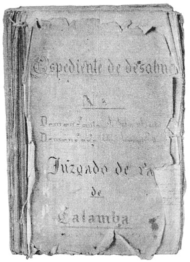 The Writ of eviction against Rizal’s father. (Facsimile.)