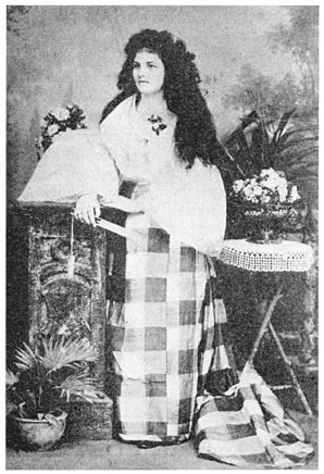 Josefina Bracken, afterwards Mrs. José Rizal—from a photograph.