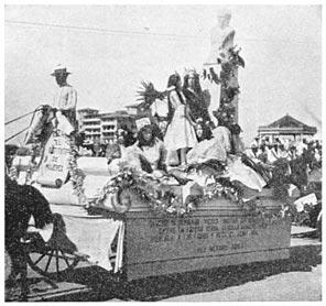 Float in a Rizal day parade.